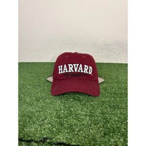 Harvard University Crimson hat cap strap back red retro football unisex mens 1